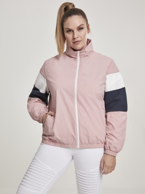 Дамско спортно горнище Urban Classics darkrose/nvy/wht Дамско спортно горнище Urban Classics darkrose/nvy/wht