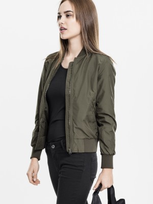 Дамско тънко яке тип бомбър в каки цвят Urban Classics Дамско тънко яке тип бомбър в каки цвят Urban Classics