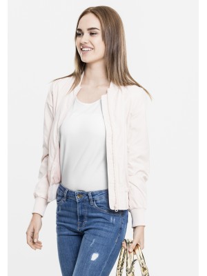 Дамско тънко яке тип бомбър в светлорозово Urban Classics