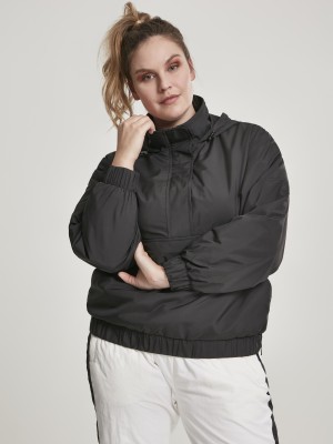 Дамско яке без закопчаване Urban Classics в черен цвят Дамско яке без закопчаване Urban Classics в черен цвят