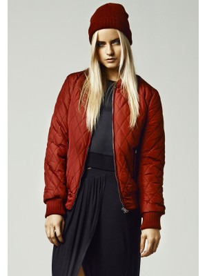 Дамско яке бомбър Urban Classics в цвят бордо
