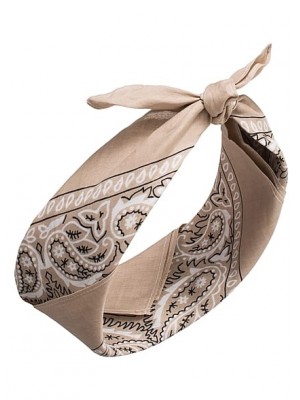 Кърпа за глава бандана Bandana в бежов цвят Кърпа за глава бандана Bandana в бежов цвят