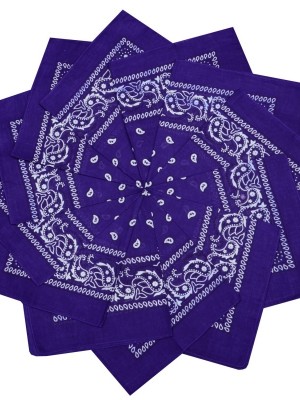 Кърпа за глава бандана Bandana в тъмно лилаво