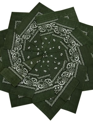 Кърпа за глава бандана Bandana в тъмнозелено