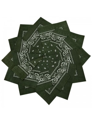 Кърпа за глава бандана Bandana в тъмнозелено Кърпа за глава бандана Bandana в тъмнозелено