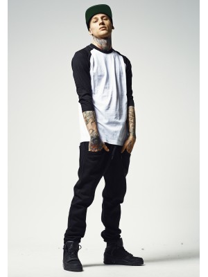 Мъжка блуза с 3/4 ръкави Urban Classics wht/blk