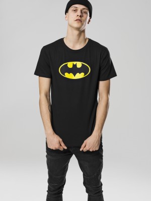 Мъжка черна тениска Merchcode Batman Logo Мъжка черна тениска Merchcode Batman Logo