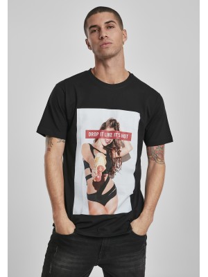 Мъжка черна тениска Mister Tee Drop It 