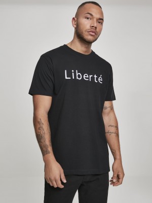 Мъжка черна тениска Mister Tee Libert