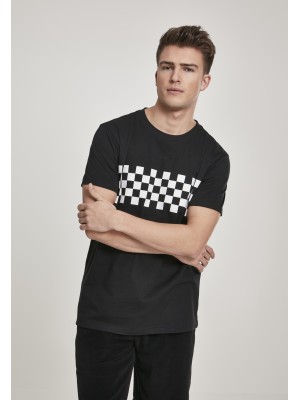 Мъжка черна тениска Urban Classics Check black/white