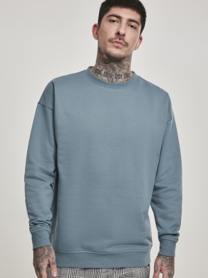 Мъжка изчистена блуза в синьо Urban Classics dusty blue