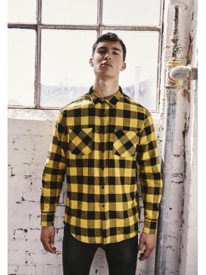 Мъжка карирана риза Urban Classics blkhoney