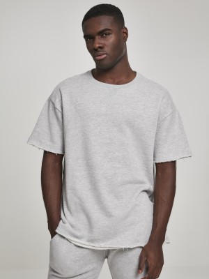 Мъжка сива тениска Urban Classics Herringbone