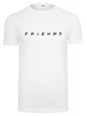 Мъжка тениска Merchcode Friends Logo в бял цвят