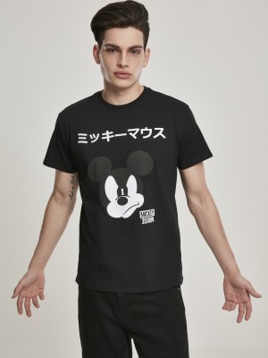 Мъжка тениска Merchcode  Mickey Japanese в черен цвят Мъжка тениска Merchcode  Mickey Japanese в черен цвят