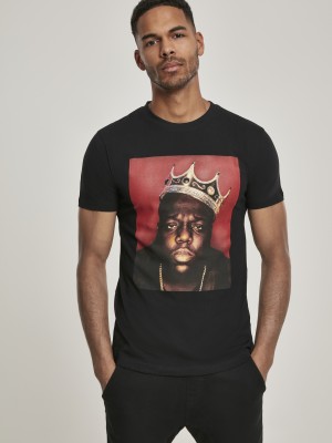 Мъжка тениска Merchcode The Notorious B.I.G. Crown в черен цвят Мъжка тениска Merchcode The Notorious B.I.G. Crown в черен цвят