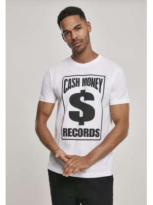 Мъжка тениска Mister Tee Cash Money Records в бял цвят