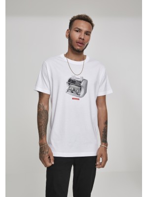 Мъжка тениска Mister Tee Cashcounter в бял цвят