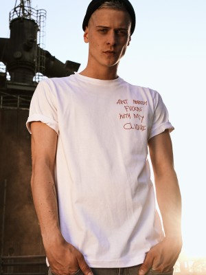 Мъжка тениска Mister Tee Clique в бял цвят