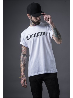 Мъжка тениска Mister Tee Compton бял цвят