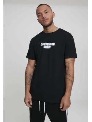 Мъжка тениска Mister Tee Crossword Champw в черен цвят