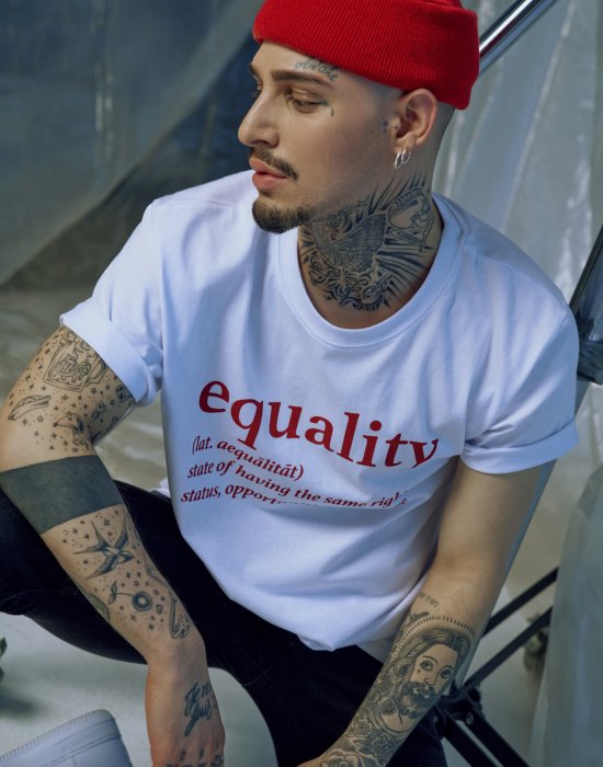 Мъжка тениска Mister Tee Equality Definition в бял цвят, Mister Tee, Тениски - Complex.bg