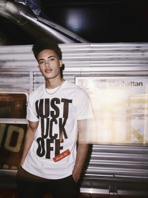 Мъжка тениска Mister Tee Fuck Off в бял цвят Мъжка тениска Mister Tee Fuck Off в бял цвят