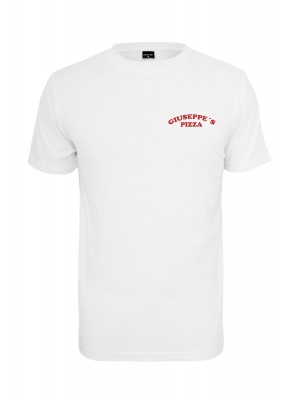 Мъжка тениска Mister Tee Giuseppes Pizzeria в бял цвят
