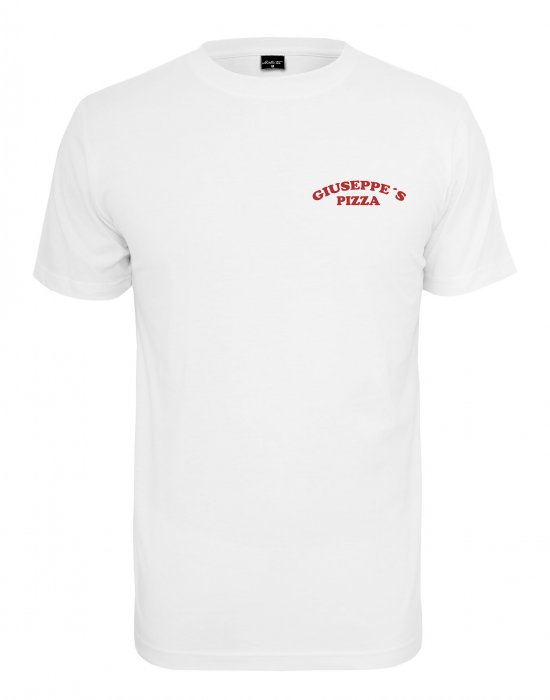 Мъжка тениска Mister Tee Giuseppes Pizzeria в бял цвят, Mister Tee, Тениски - Complex.bg