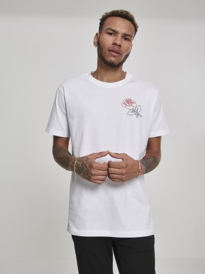 Мъжка тениска Mister Tee Keke Rose в бял цвят