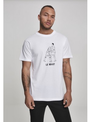Мъжка тениска Mister Tee Le Beast в бял цвят
