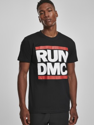 Мъжка тениска Mister Tee Run DMC Logo Black Мъжка тениска Mister Tee Run DMC Logo Black