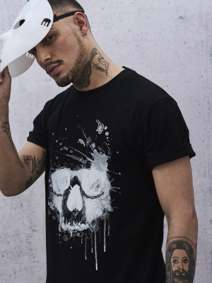 Мъжка тениска Mister Tee Waterpaint Skull