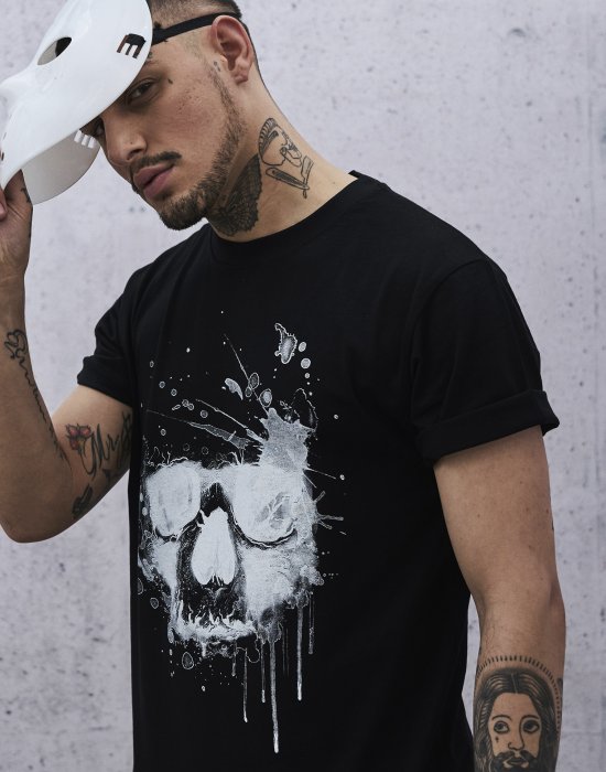 Мъжка тениска Mister Tee Waterpaint Skull, Mister Tee, Тениски - Complex.bg