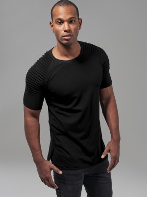 Мъжка тениска с ръкави реглан в черен цвят Urban Classics
