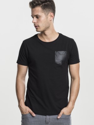 Мъжка тениска Urban Classics blk/blk с джоб