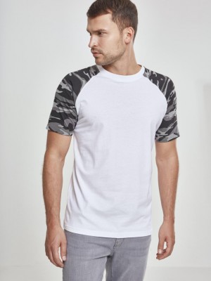 Мъжка тениска Urban Classics с ръкави тип реглан whtdarkcamo