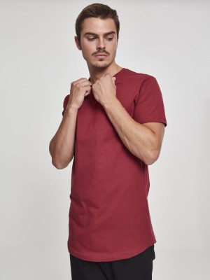 Мъжка тениска Urban Classics Shaped burgundy
