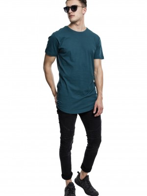 Мъжка тениска Urban Classics Shaped teal