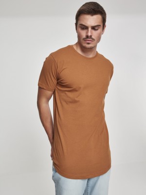 Мъжка тениска Urban Classics Shaped toffee