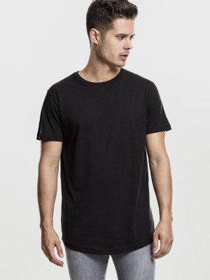 Мъжка тениска Urban Classics Shaped в черен цвят
