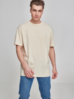 Мъжка уголемена тениска Oversized Urban Classics sand 
