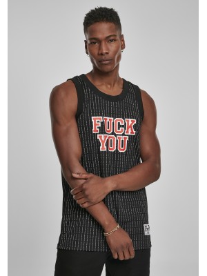 Мъжки черен потник Mister Tee Fuckyou 