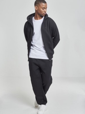 Мъжки изчистен анцунг с качулка в черно Urban Classics Мъжки изчистен анцунг с качулка в черно Urban Classics