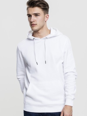 Мъжки изчистен бял суичър Urban Classics