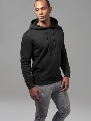 Мъжки изчистен черен суичър Urban Classics