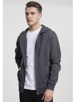 Мъжки изчистен суичър с цип Urban Classics charcoal