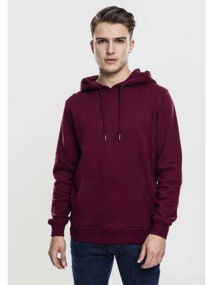 Мъжки изчистен тъмночервен суичър Urban Classics port