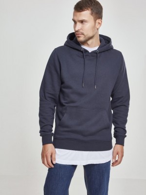 Мъжки изчистен тъмносин суичър Urban Classics navy