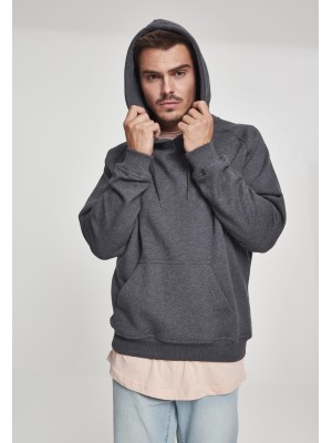 Мъжки изчистен тъмносив суичър Urban Classics charcoal TB014